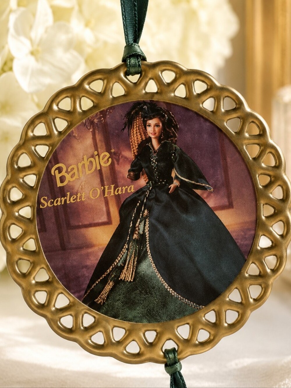 Barbie as Scarlett O’Hara Hanging Ornament | Enesco 1995 | Gone With the Wind |